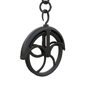antique pulley 3ds