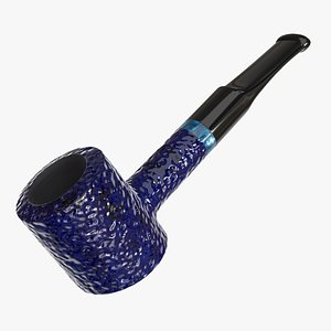 3D model Smoking Pipe Small Briar Wood 04