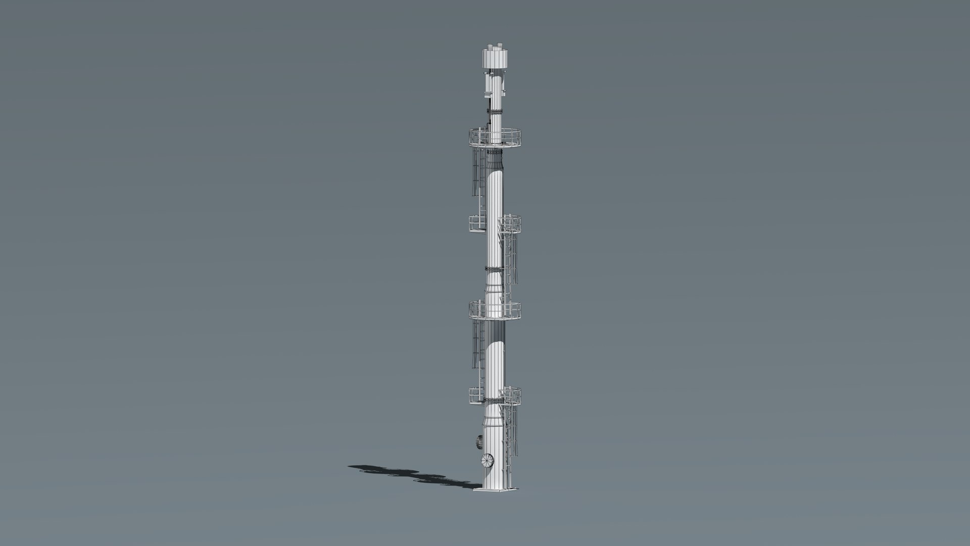 3D oil tanks flare stacks model - TurboSquid 1572547
