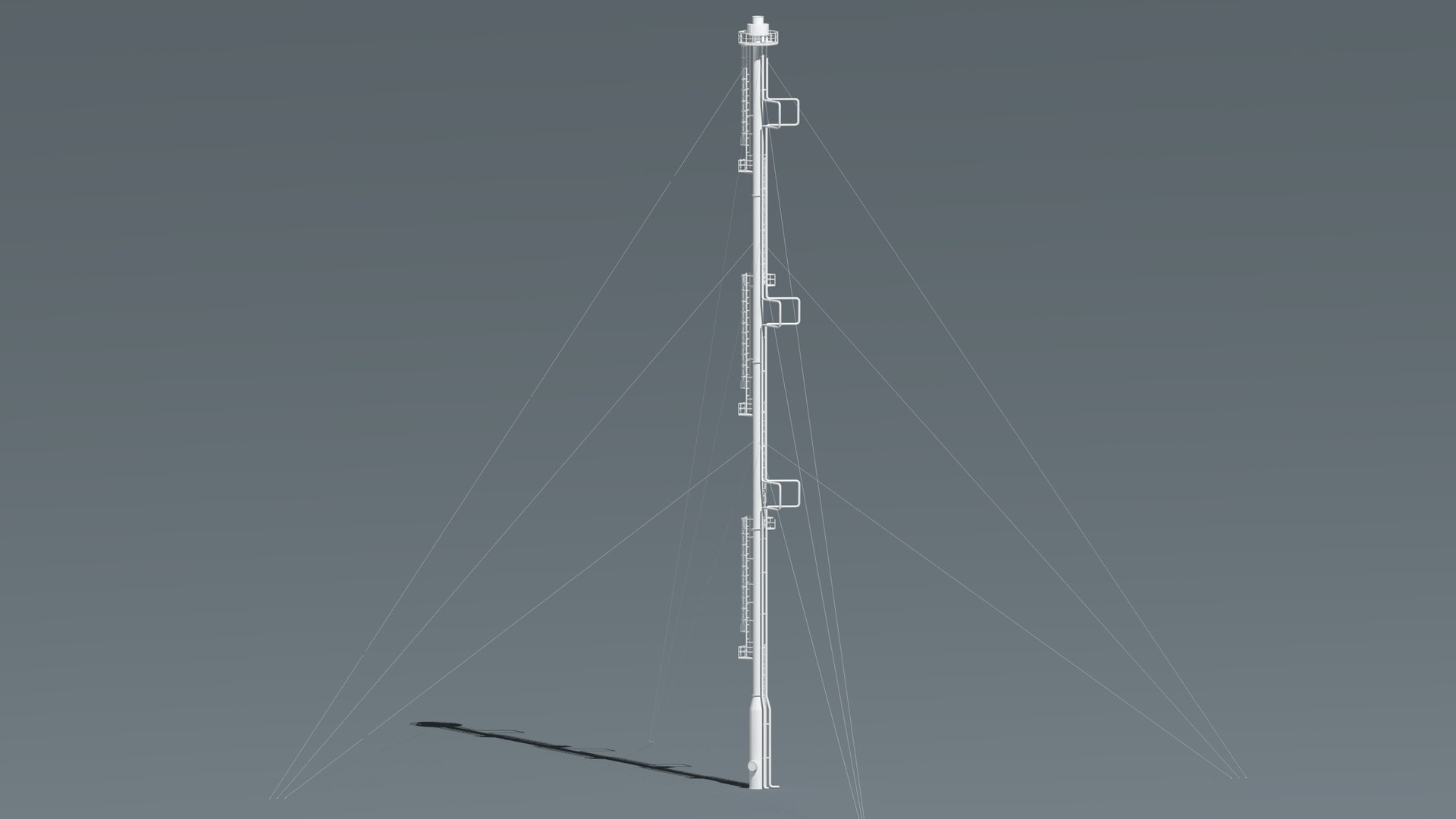 3D oil tanks flare stacks model - TurboSquid 1572547