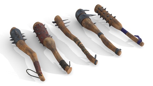 Set of Wooden Maces model