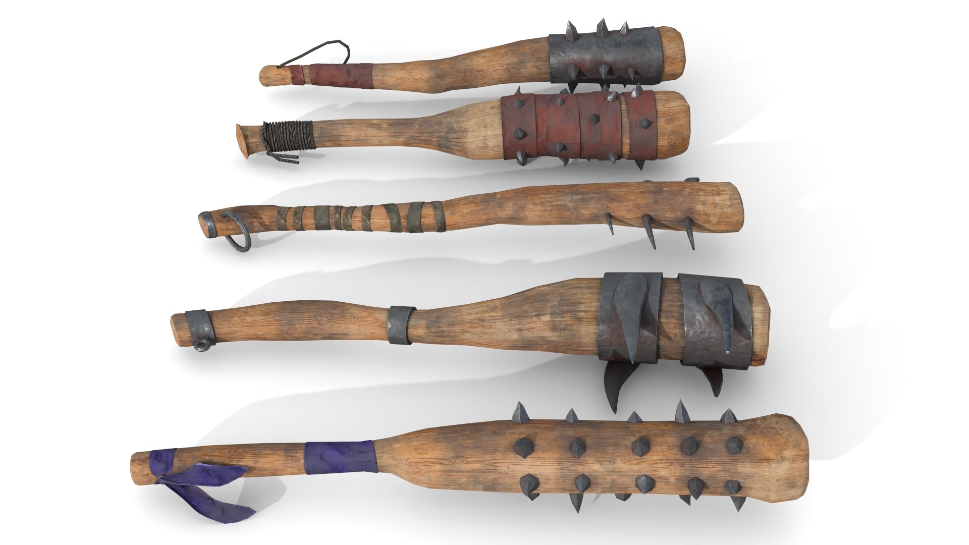 Set of Wooden Maces model https://p.turbosquid.com/ts-thumb/IP/mFpKzs/5M/preview_0008/jpg/1620902047/1920x1080/fit_q87/96ca7c269f2fd4a0ff01e2fcb9ba48b676cb2e0c/preview_0008.jpg