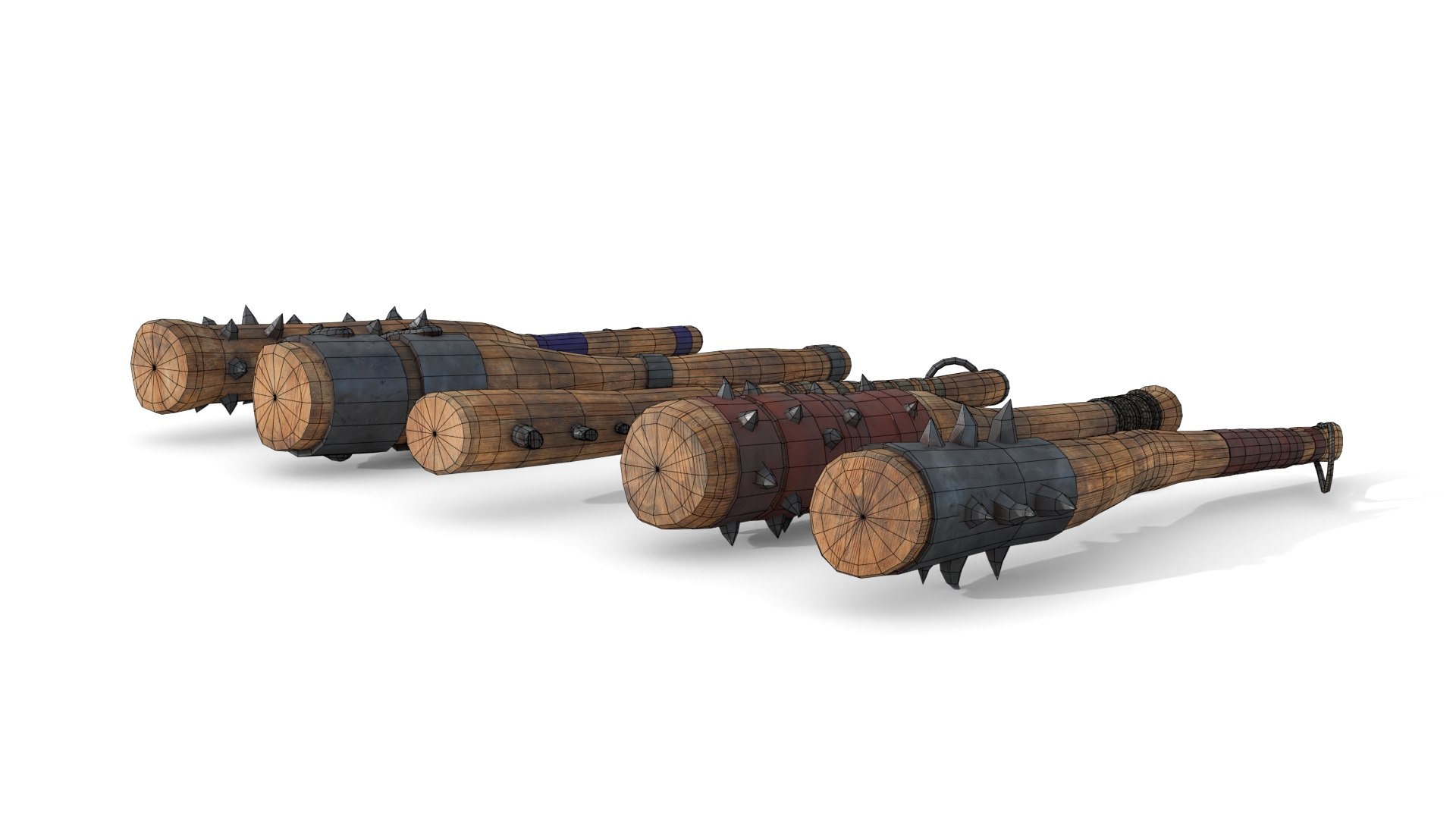 Set of Wooden Maces model https://p.turbosquid.com/ts-thumb/IP/mFpKzs/5Y/wire_0009/jpg/1620901846/1920x1080/fit_q87/3b396136618c554bbcc1bc0da9b71d7717582406/wire_0009.jpg