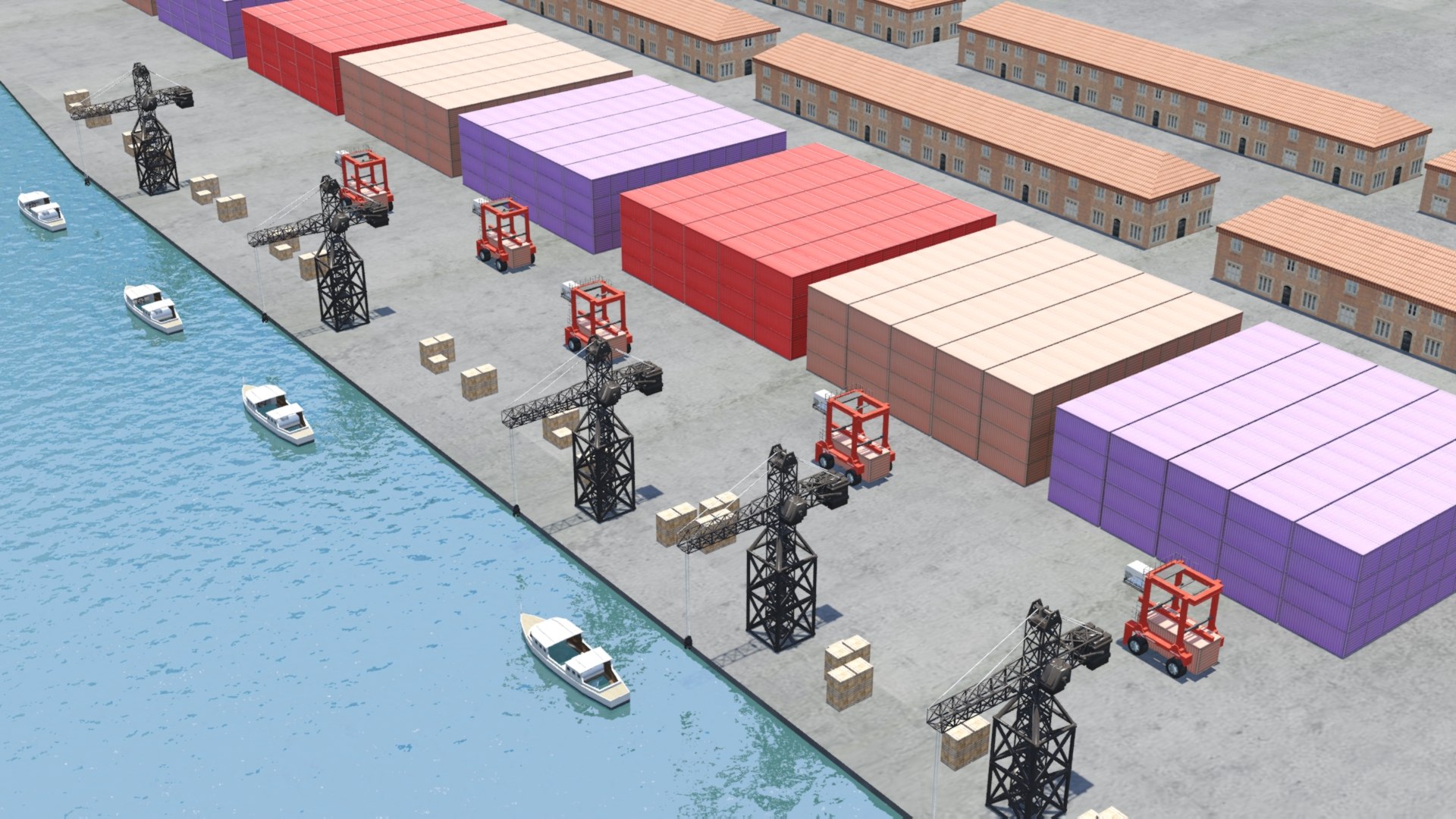 3D Container Straddle Carrier - TurboSquid 1695759