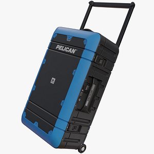 3D Pelican Elite Luggage Carry-On Weekender Case Blue and Black