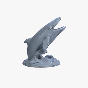 Humpback Whale Pen Holder 3D Printable STL File 3D model