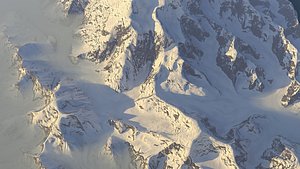 Alaskan Snowy Peak 3D