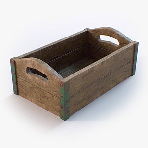 Wooden Box 3D model