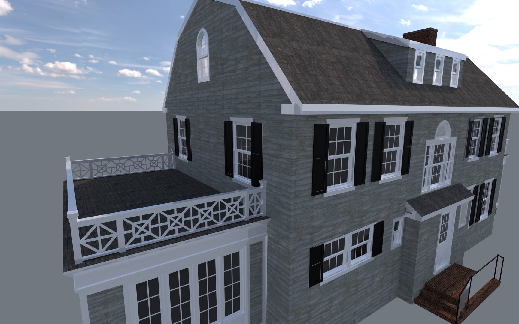 Amityville House 3D Model TurboSquid 1935254