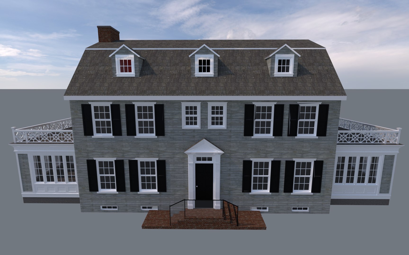Amityville House 3D Model TurboSquid 1935254