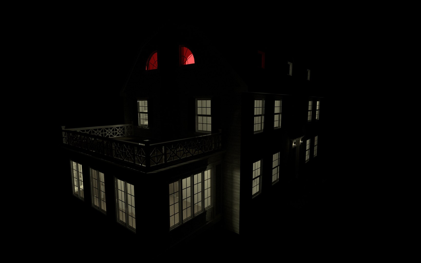 Amityville House 3D Model TurboSquid 1935254