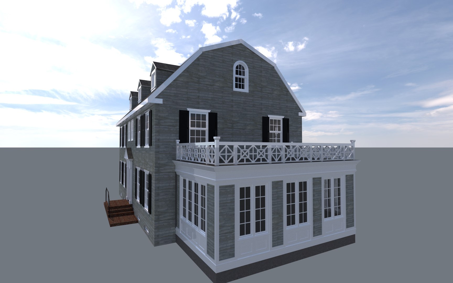Amityville House 3D Model TurboSquid 1935254