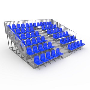 Bleachers 09 3D model