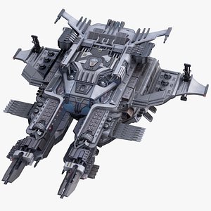 Sci-Fi Spaceship Carrier