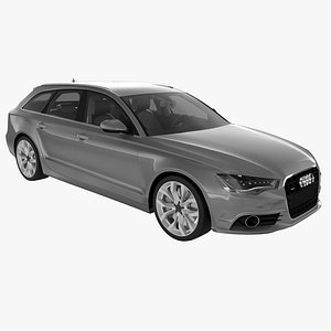 3d model audi a6 avant 2012