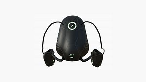 Jetpack H02 Black Green - SciFi Character Design