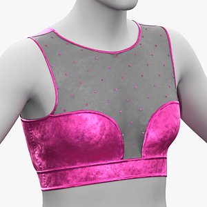 3D Velvet Top With Dots PBR