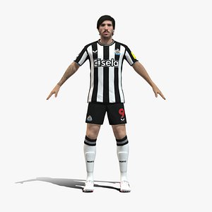 3D Rigged Sandro Tonali Newcastle United 2024