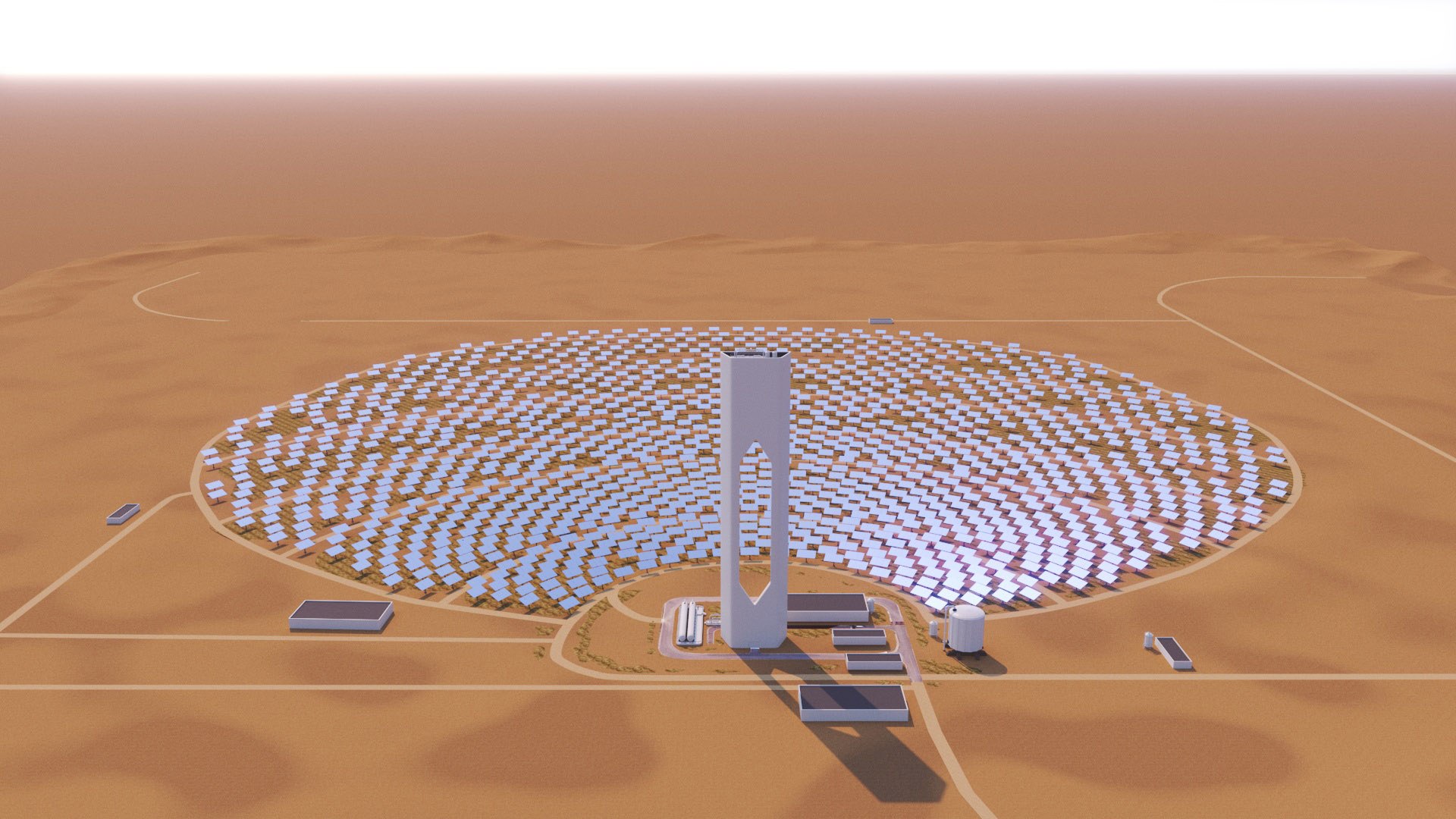 Solar Power Plant Landscape 3D Model - TurboSquid 2043751