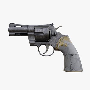 Colt Python 357 3 Inch Engraved
