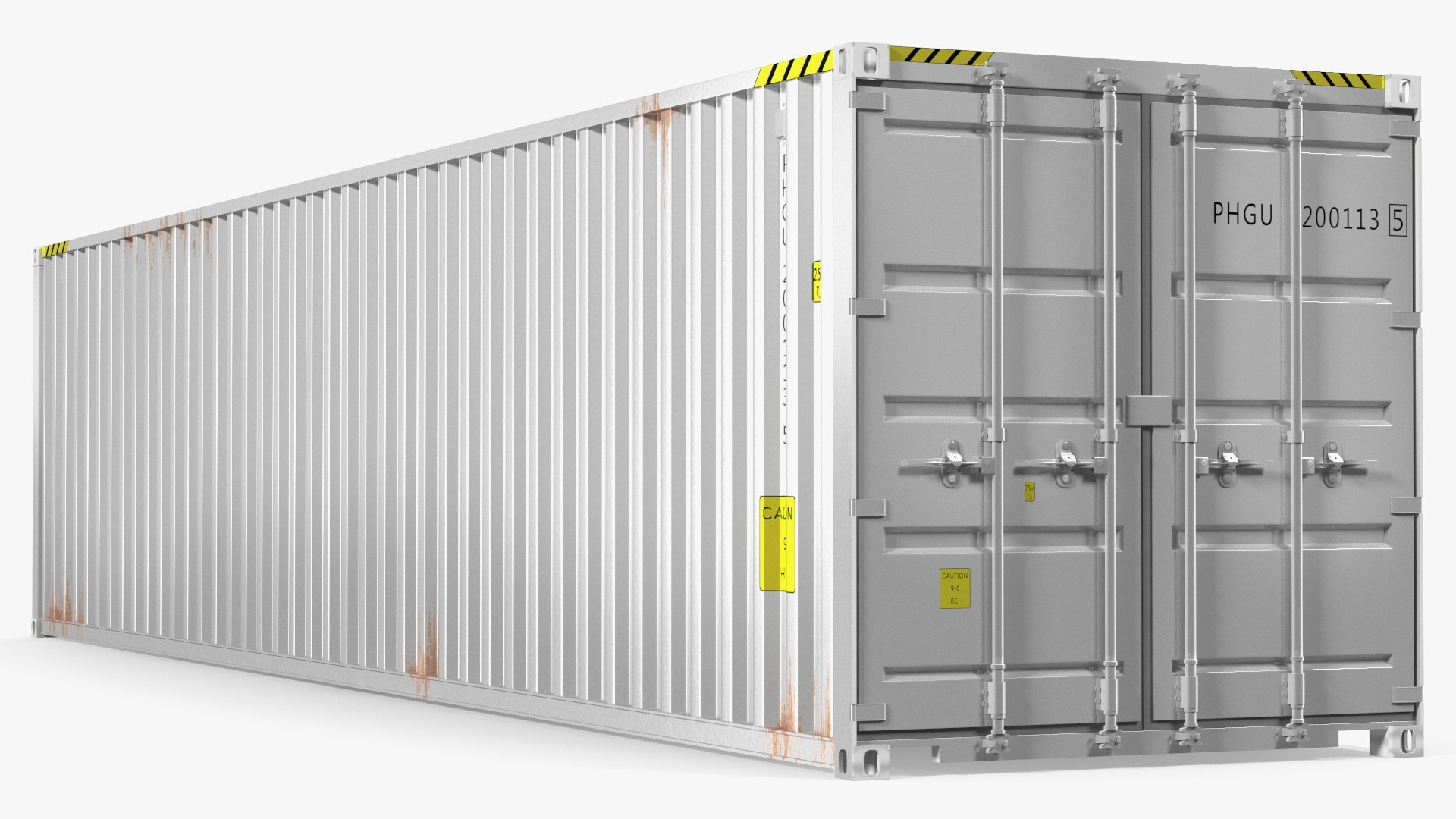 40FT Opening Shipping Container 3D model preview