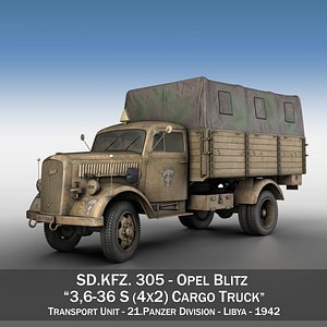 Opel Blitz - 21 Panzer-Division