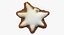 3D White Chocolate Star Cinnamon Cookie 01 Bitten