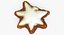 3D White Chocolate Star Cinnamon Cookie 01 Bitten