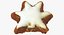 3D White Chocolate Star Cinnamon Cookie 01 Bitten