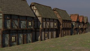 Medieval Houses Asset Pack 3D model