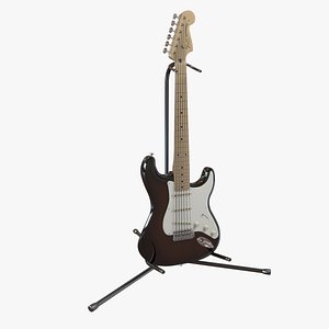 stratocaster guitar 3d model