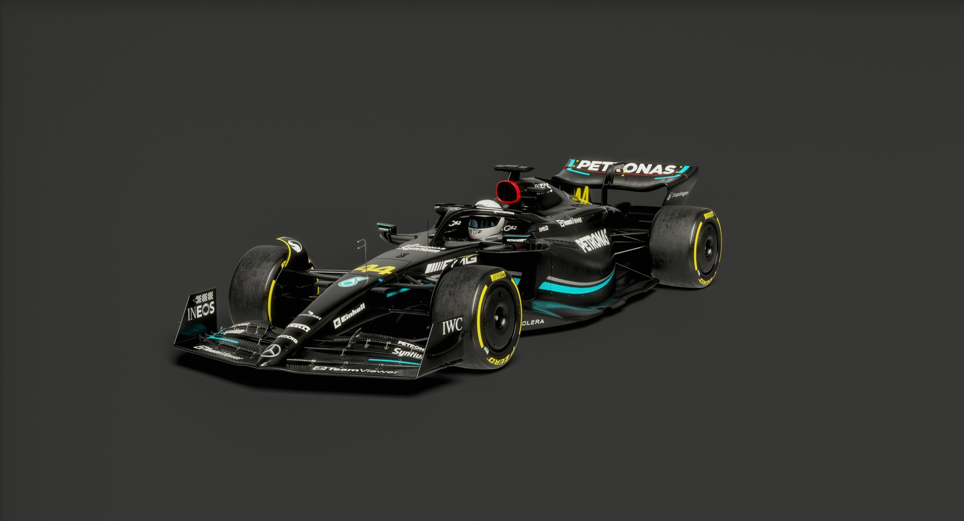 modèle 3D de Maquette commune de voiture de course F1 2023 de