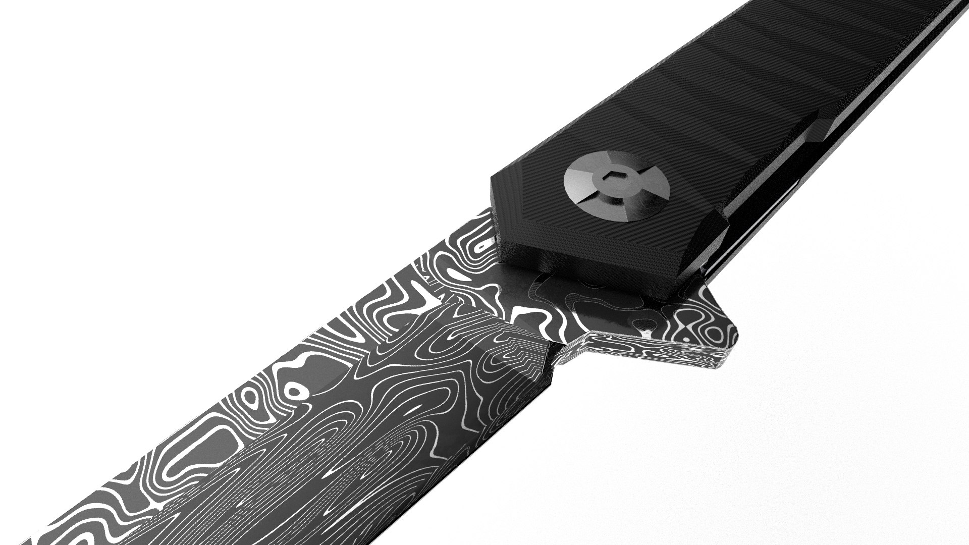 Free Damascus Knife Model - TurboSquid 2181110
