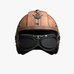 3D helmet scifi model