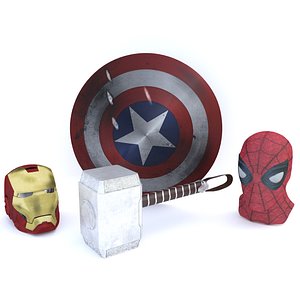 3D marvel avenger iron