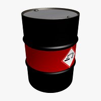 Game Ready Metal barrel - Corrosion - Full