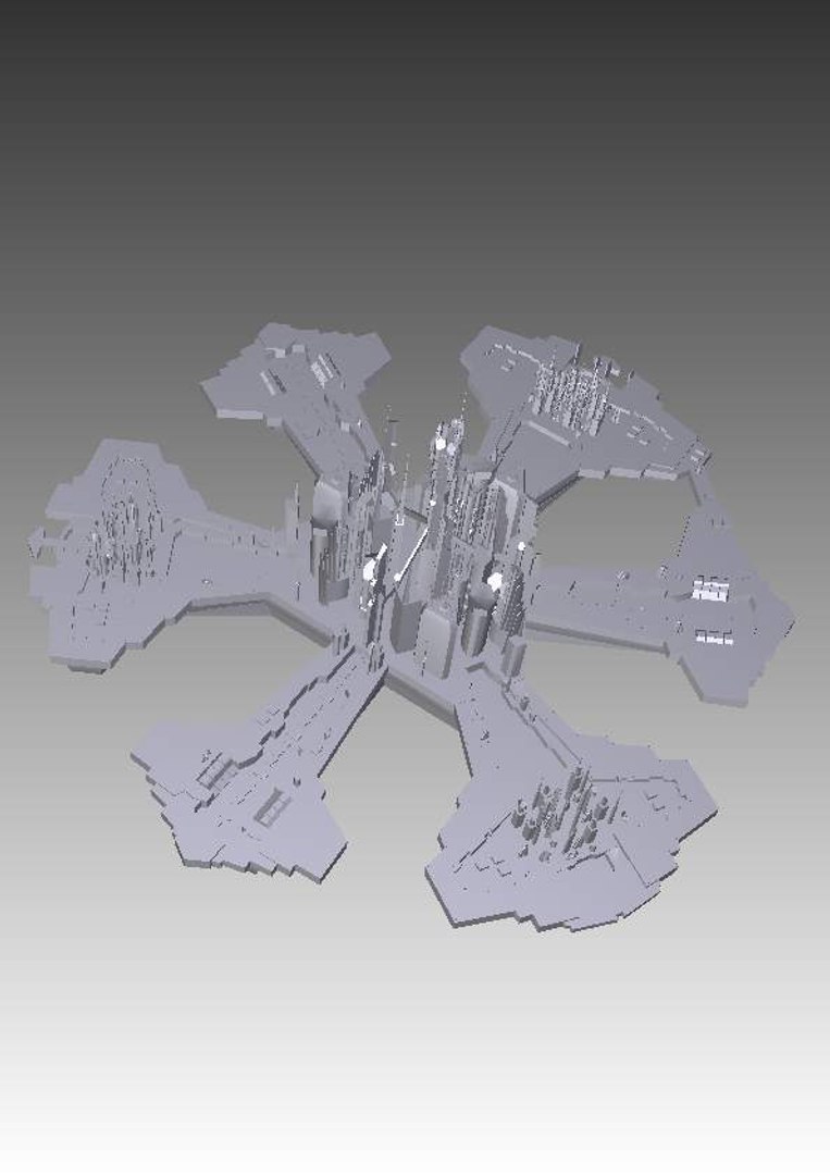 Stargate Atlantis City 3d Model