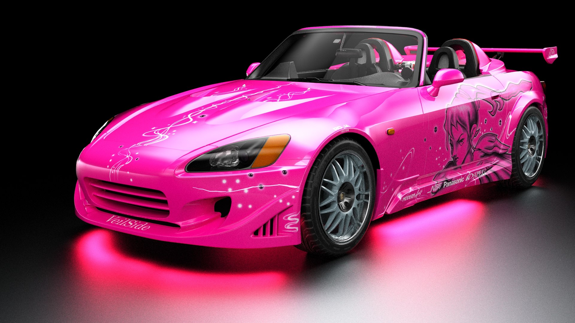 2 Fast 2 Furious Suki Veilside Honda S2000 Model - TurboSquid 2384024, image size:1920x1080