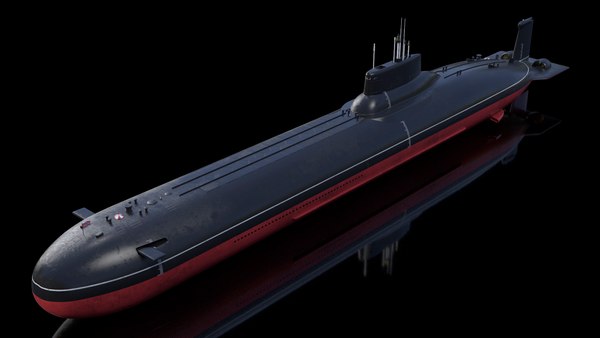 ロシアのタイフーン級潜水艦3Dモデル TurboSquid 2027785