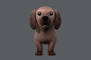 base cartoon dog model