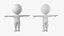Stickman mignon dans la plate-forme CAT T-Pose