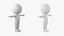 Stickman mignon dans la plate-forme CAT T-Pose
