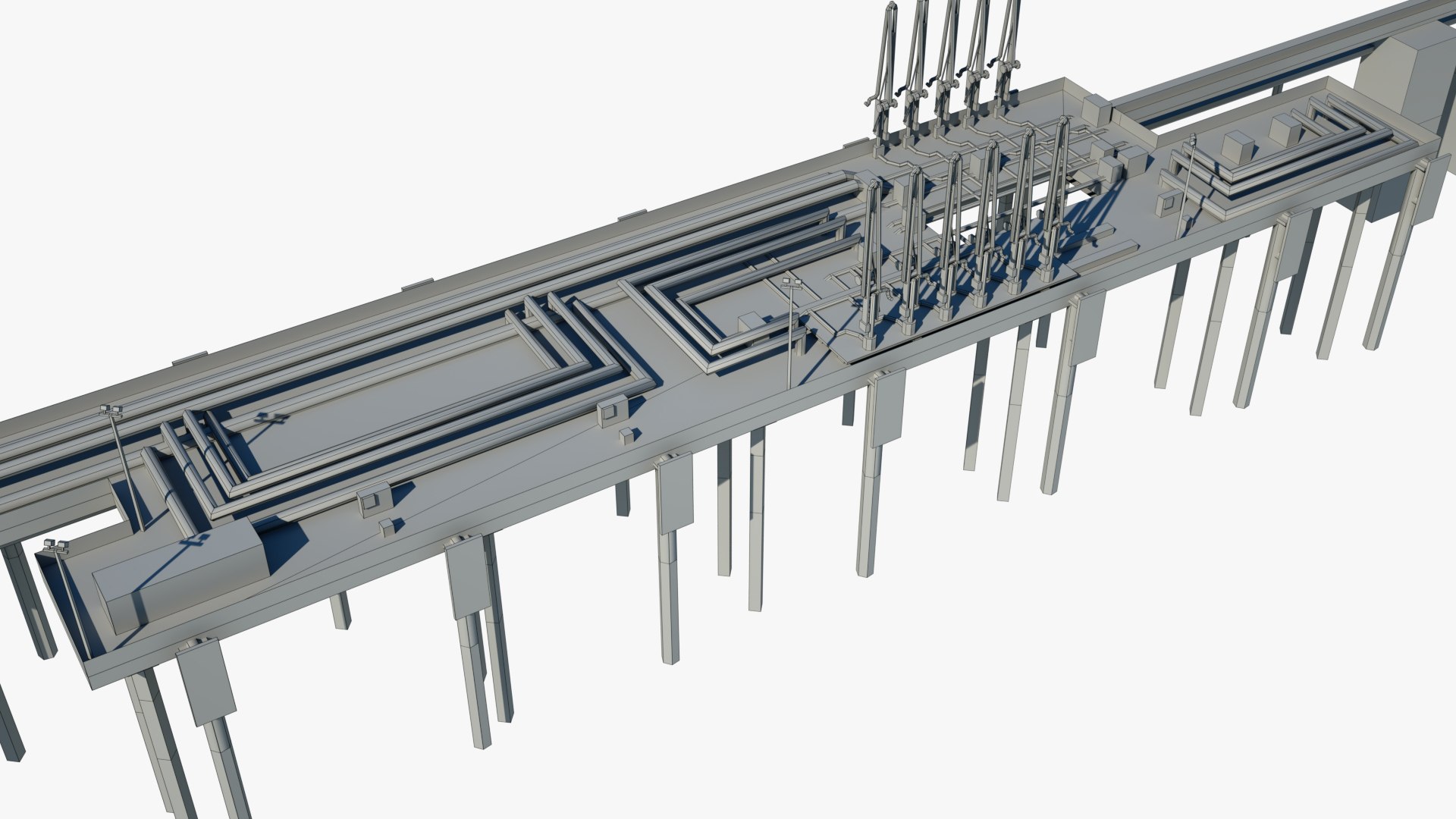Marine oil terminal 3D model - TurboSquid 1234827