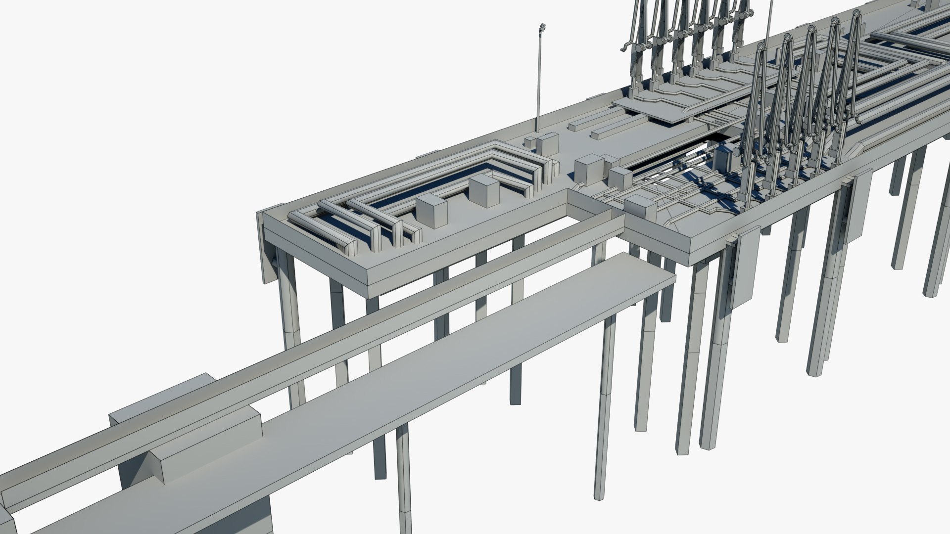 Marine oil terminal 3D model - TurboSquid 1234827
