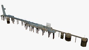 marine oil terminal 3D model