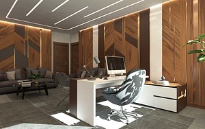 Manager office interior Scene