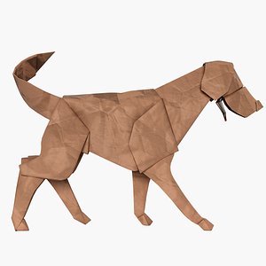 3D Origami Dog