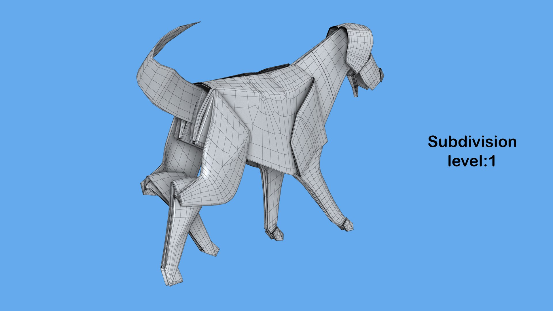 3D Origami Dog https://p.turbosquid.com/ts-thumb/IR/9BkWTv/tw/wire2/jpg/1637515558/1920x1080/fit_q87/b81dd746fdca7d176d079167bb2f55eee743649f/wire2.jpg