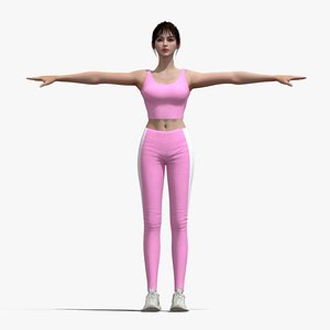 Rigged Fitness Girl