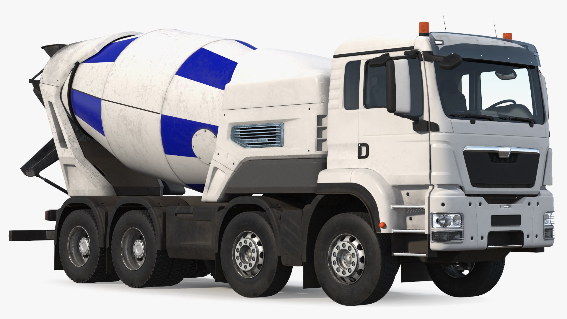 Dirt Electric Hybrid Mixer Simple Interior 3D model preview